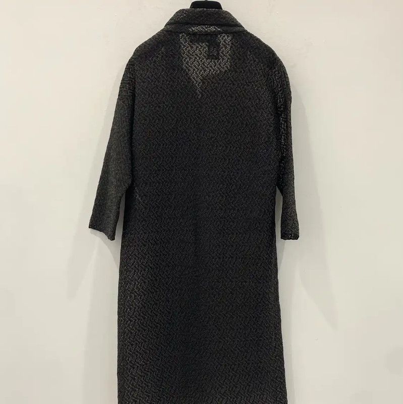 Dior Dior Black Polyester Women's Coat 0089 Size L / US 10 / IT 46 - 2 Thumbnail