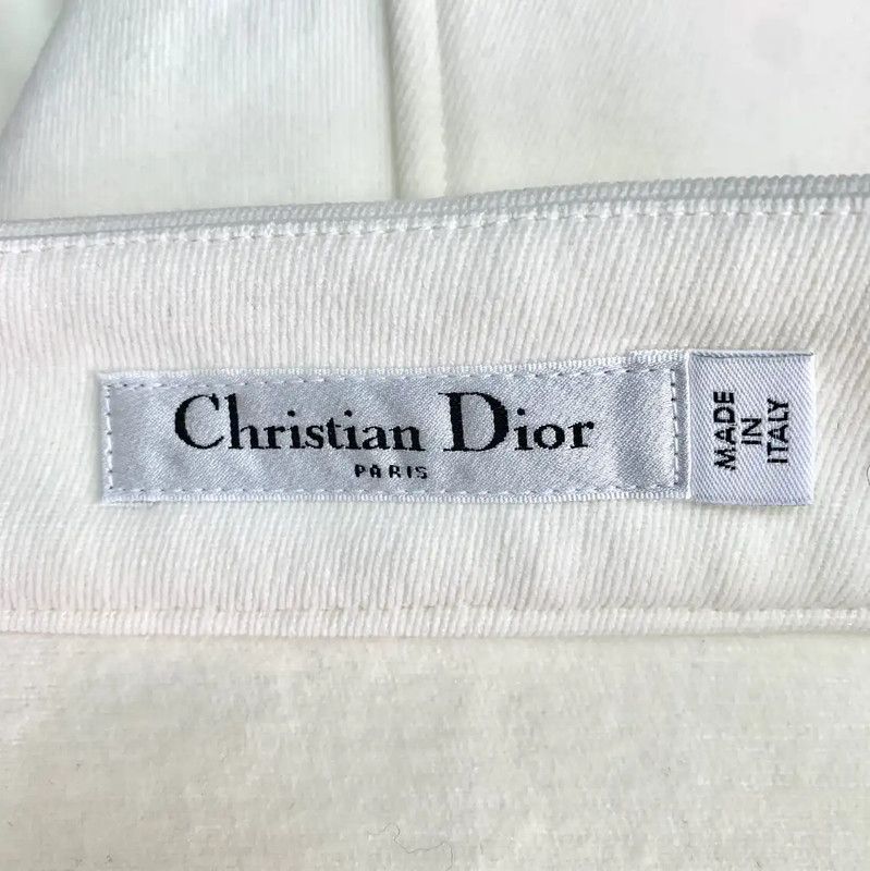 Dior Dior Women's Casual Pants in Off-White 0089 Size 23" - 6 Thumbnail