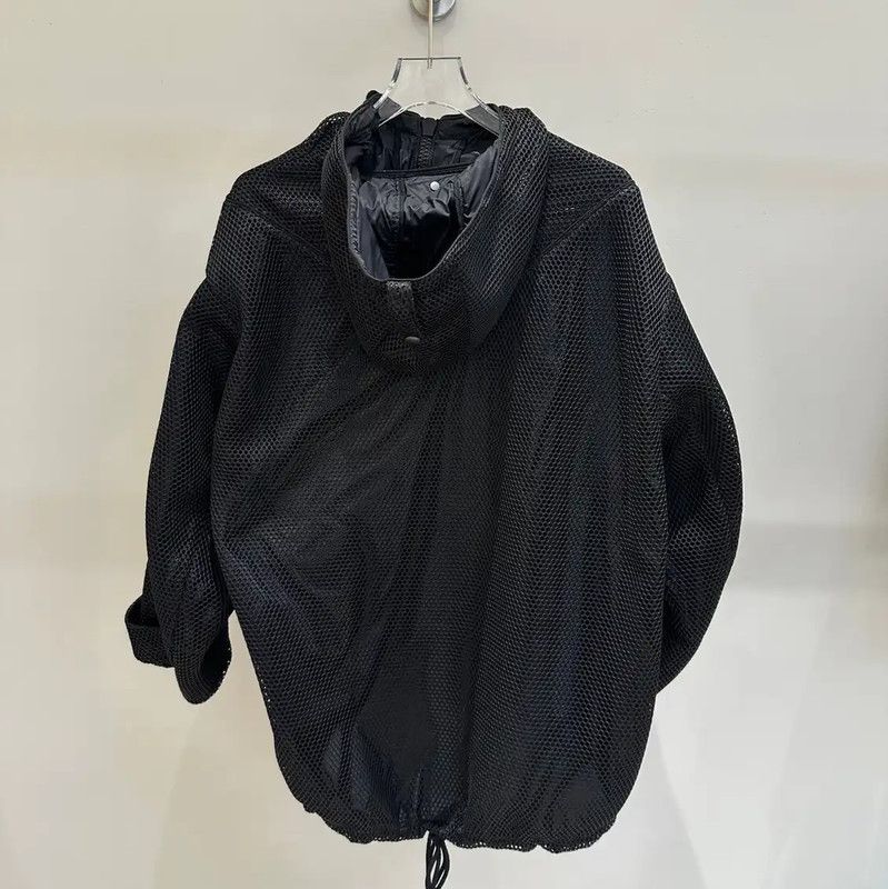 Dior Dior Black Mesh Long Trench Coat for Women 0089 Size S / US 4 / IT 40 - 5 Thumbnail