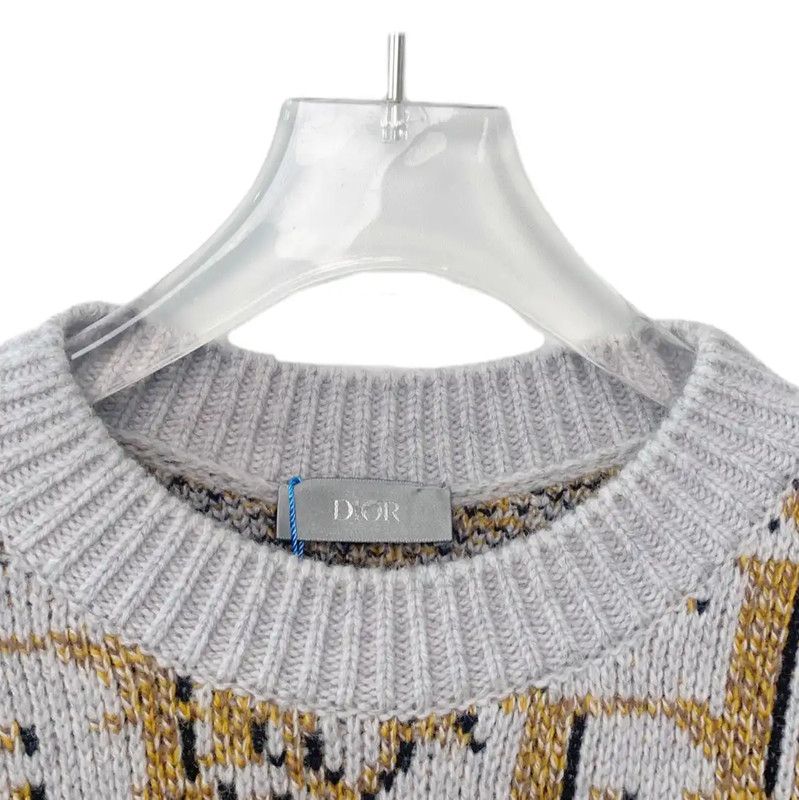 Dior Dior Color Block Wool Sweater for Women 0089 Size XS / US 0-2 / IT 36-38 - 3 Thumbnail