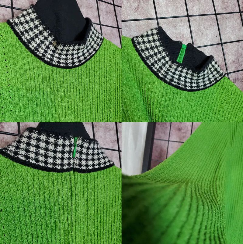 Dior Dior Green Wool-Blend Long Sleeve Top 0089 Size M / US 6-8 / IT 42-44 - 10 Thumbnail