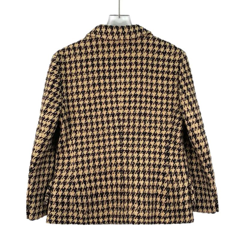 Dior Dior Brown Houndstooth Women's Jacket 0089 Size S / US 4 / IT 40 - 2 Thumbnail