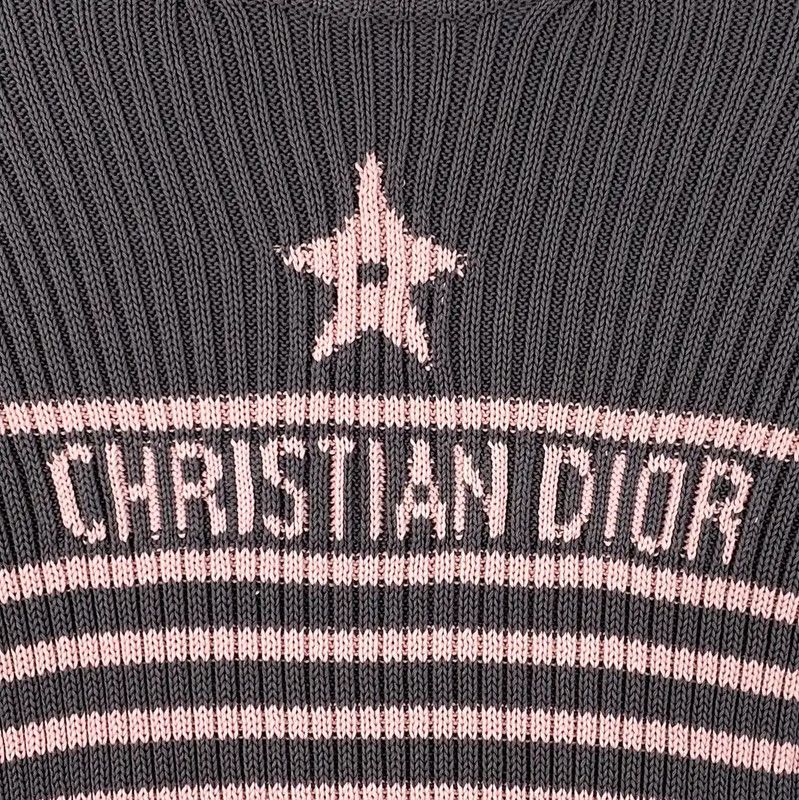 Dior Dior Color Block Cotton Women's Pullover Sweater 0089 Size S / US 4 / IT 40 - 4 Thumbnail