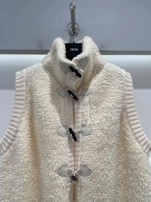 Dior Dior Cream Cashmere Women's Cardigan 0089 Size ONE SIZE - 3 Thumbnail