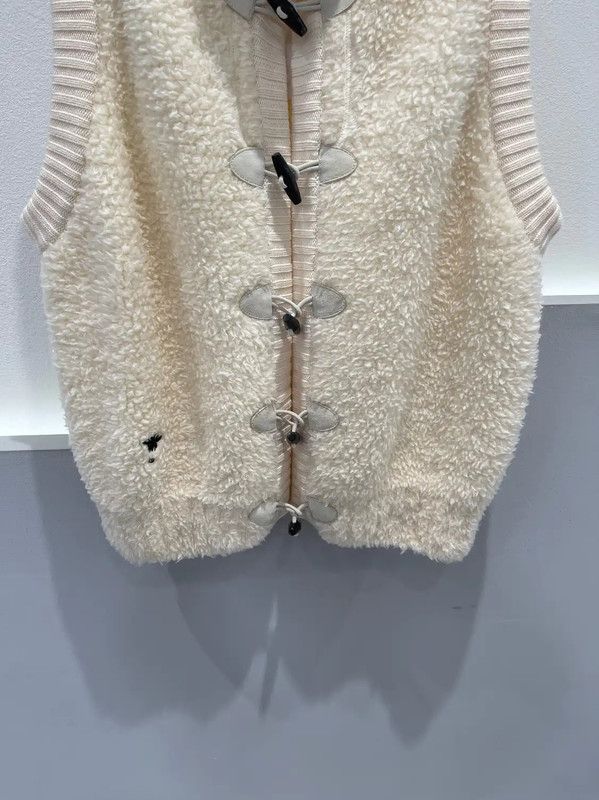 Dior Dior Cream Cashmere Women's Cardigan 0089 Size ONE SIZE - 4 Thumbnail