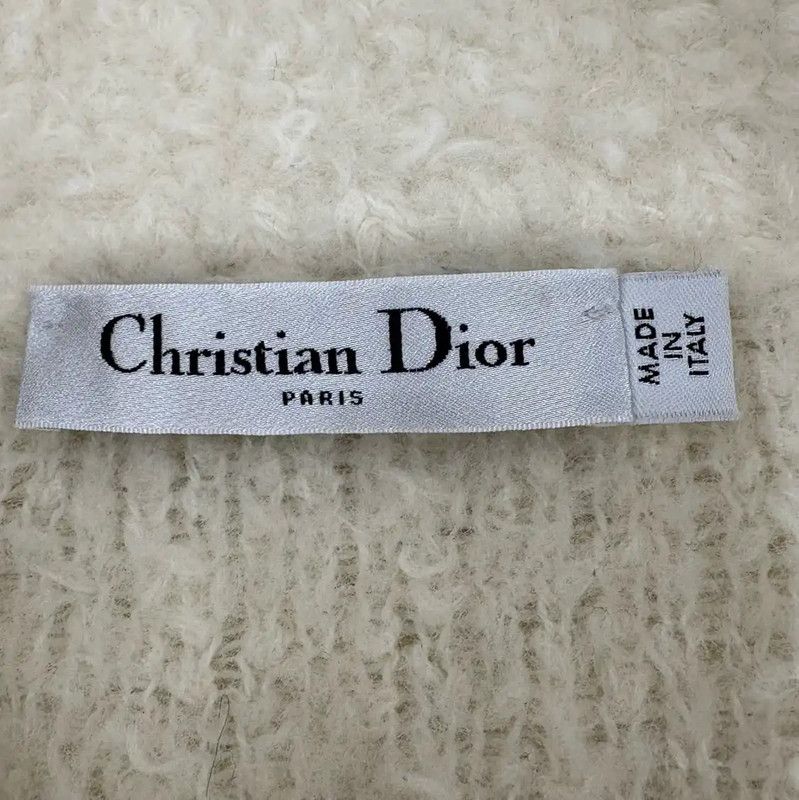 Dior Dior Cream Wool Cropped Cardigan for Women 0089 Size S / US 4 / IT 40 - 7 Thumbnail