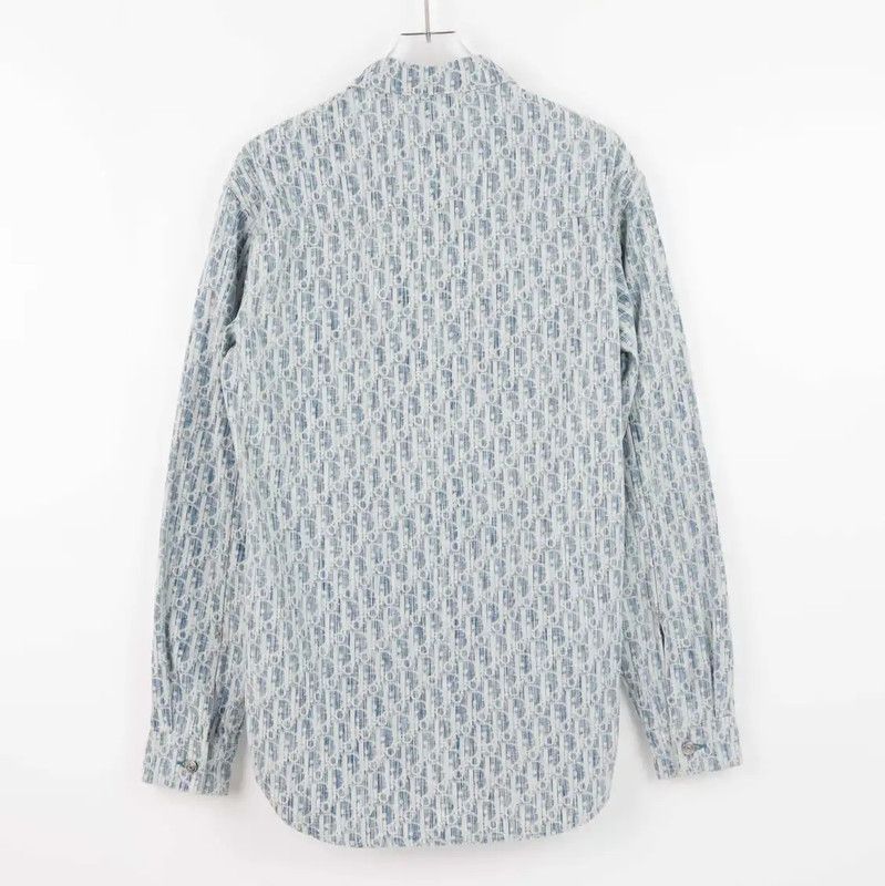 Dior Dior Blue Cotton Women's Shirt 0089 Size M / US 6-8 / IT 42-44 - 4 Thumbnail