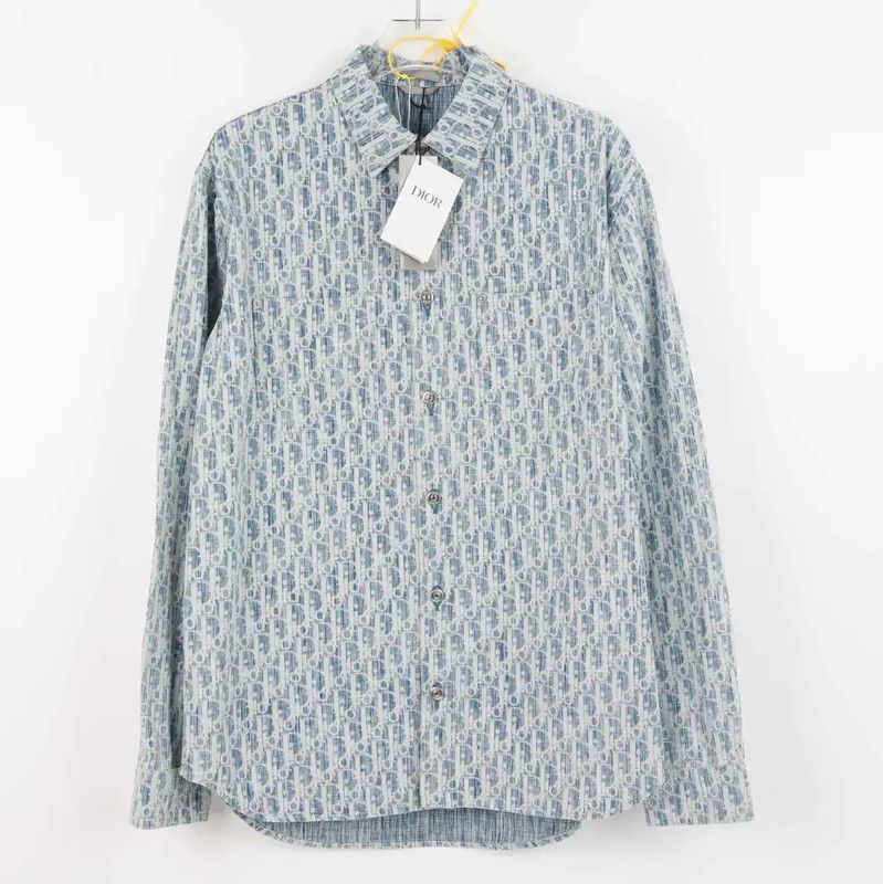 Dior Dior Blue Cotton Women's Shirt 0089 Size M / US 6-8 / IT 42-44 - 3 Thumbnail