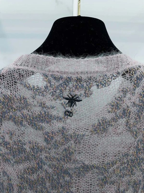 Dior Dior Pink Cashmere Blend Long Sleeve Sweater 0089 Size S / US 4 / IT 40 - 7 Thumbnail