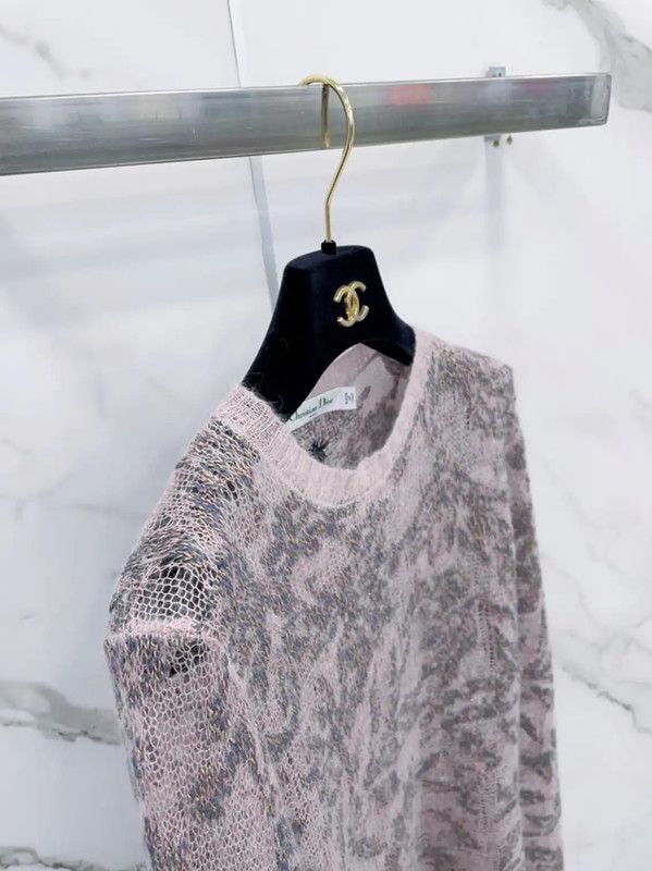 Dior Dior Pink Cashmere Blend Long Sleeve Sweater 0089 Size S / US 4 / IT 40 - 6 Thumbnail