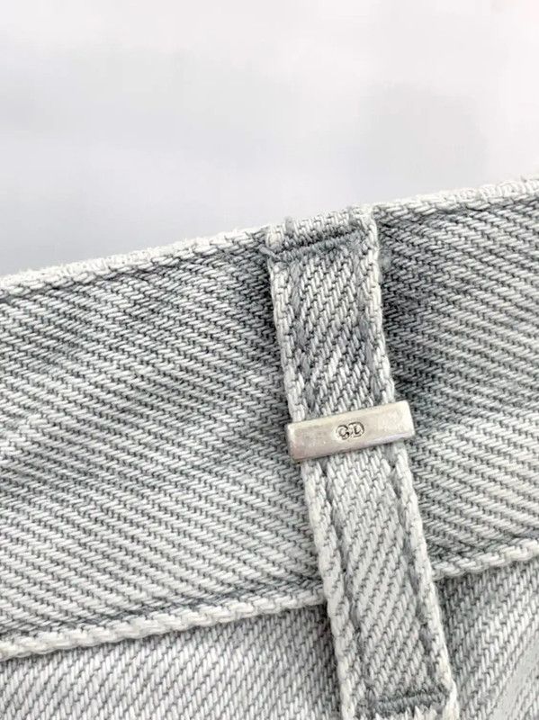 Dior Dior Gray Cotton Women's Jeans 0089 Size 25" / US 0 / IT 36 - 7 Thumbnail