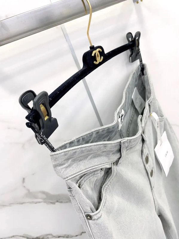 Dior Dior Gray Cotton Women's Jeans 0089 Size 25" / US 0 / IT 36 - 6 Thumbnail