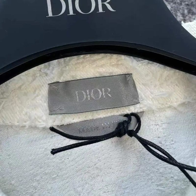 Dior Dior White Cotton Women's Jacket 0089 Size L / US 10 / IT 46 - 3 Thumbnail