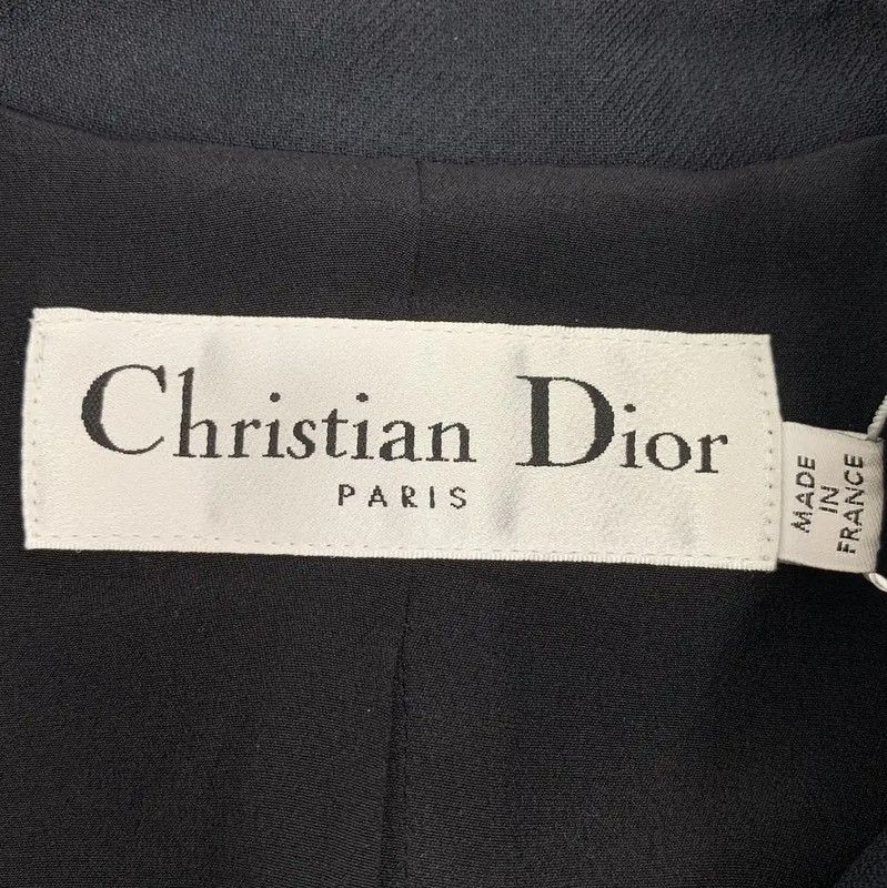 Dior Dior Black Wool Sleeveless Dress for Women 0089 Size XS / US 0-2 / IT 36-38 - 6 Thumbnail
