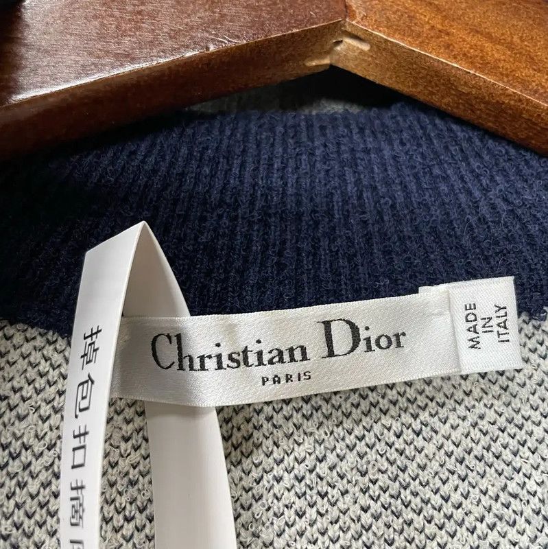Dior Dior Blue Wool Jacket for Women 0089 Size XS / US 0-2 / IT 36-38 - 3 Thumbnail