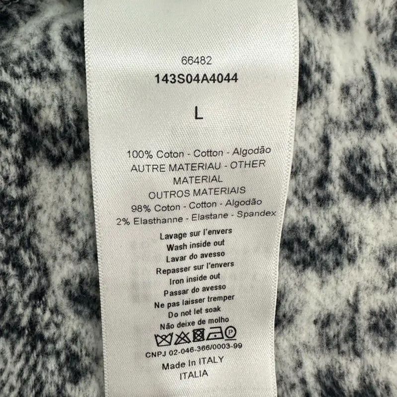 Dior Dior Black Cotton Blend Women's Hoodie 0089 Size L / US 10 / IT 46 - 4 Thumbnail