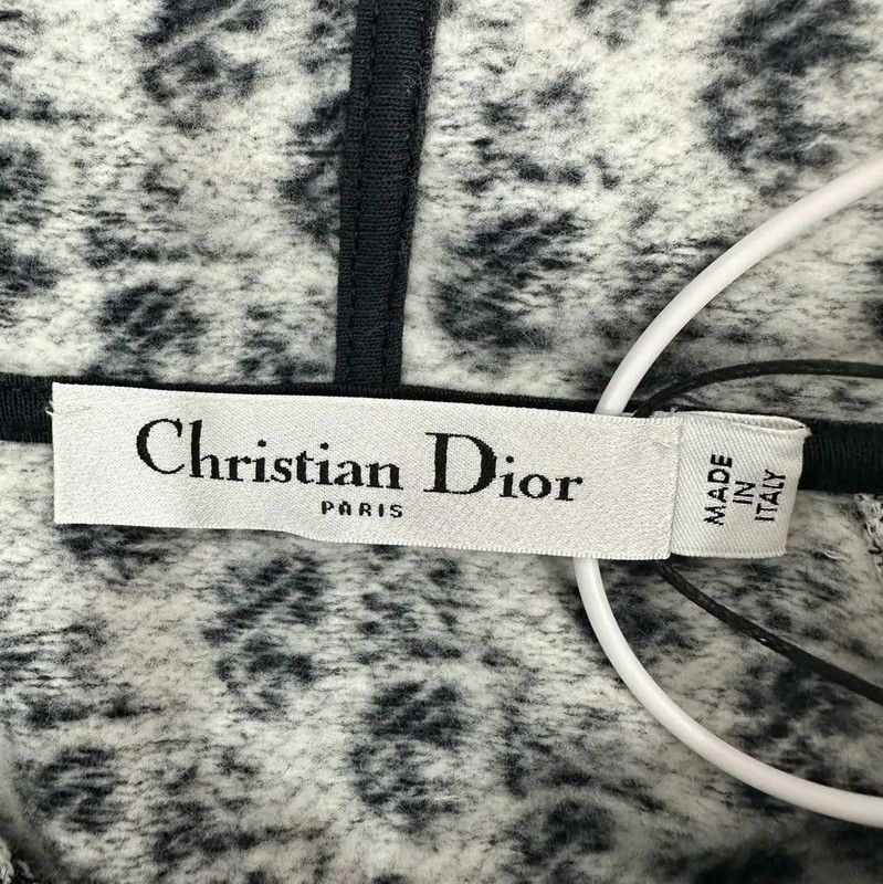 Dior Dior Black Cotton Blend Women's Hoodie 0089 Size L / US 10 / IT 46 - 3 Thumbnail