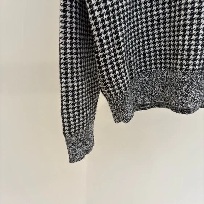 Dior Dior Black Houndstooth Knit Pullover Sweater 0089 Size M / US 6-8 / IT 42-44 - 5 Thumbnail