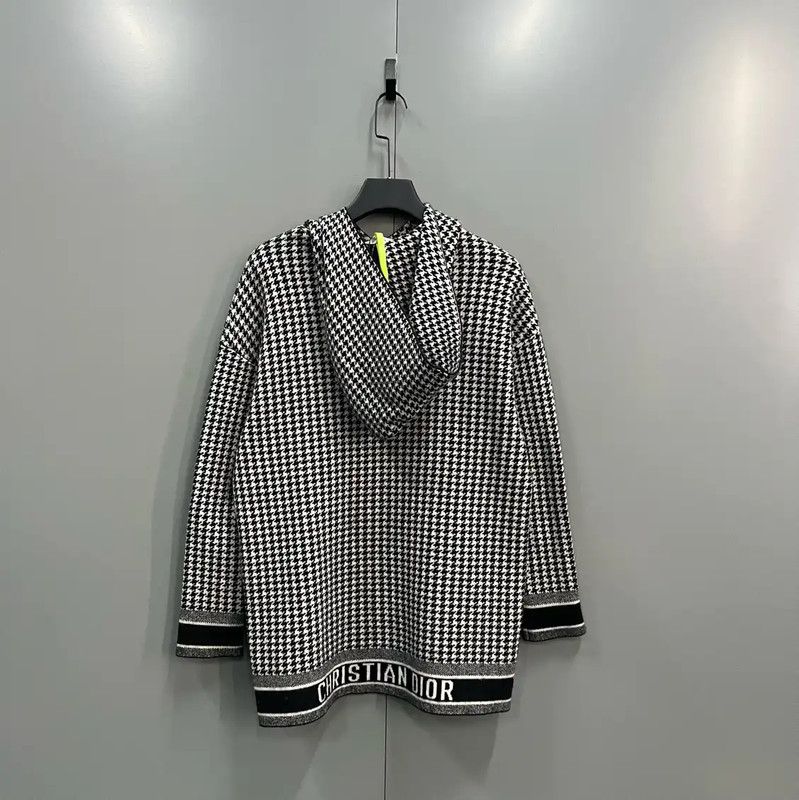 Dior Dior Gray Cotton Long Sleeve Hoodie 0089 Size ONE SIZE - 2 Thumbnail