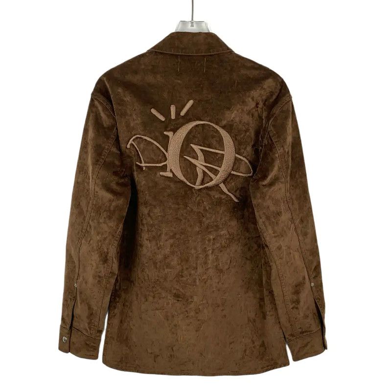 Dior Dior Brown Cotton Women's Jacket 0089 Size L / US 10 / IT 46 - 2 Thumbnail