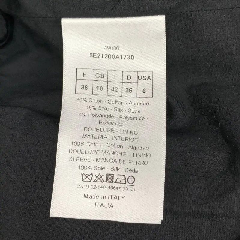 Dior Dior Checkered Cotton Women's Jacket 0089 Size S / US 4 / IT 40 - 6 Thumbnail