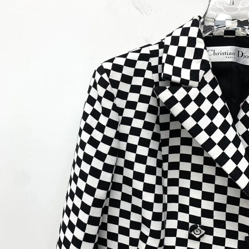 Dior Dior Checkered Cotton Women's Jacket 0089 Size S / US 4 / IT 40 - 3 Thumbnail