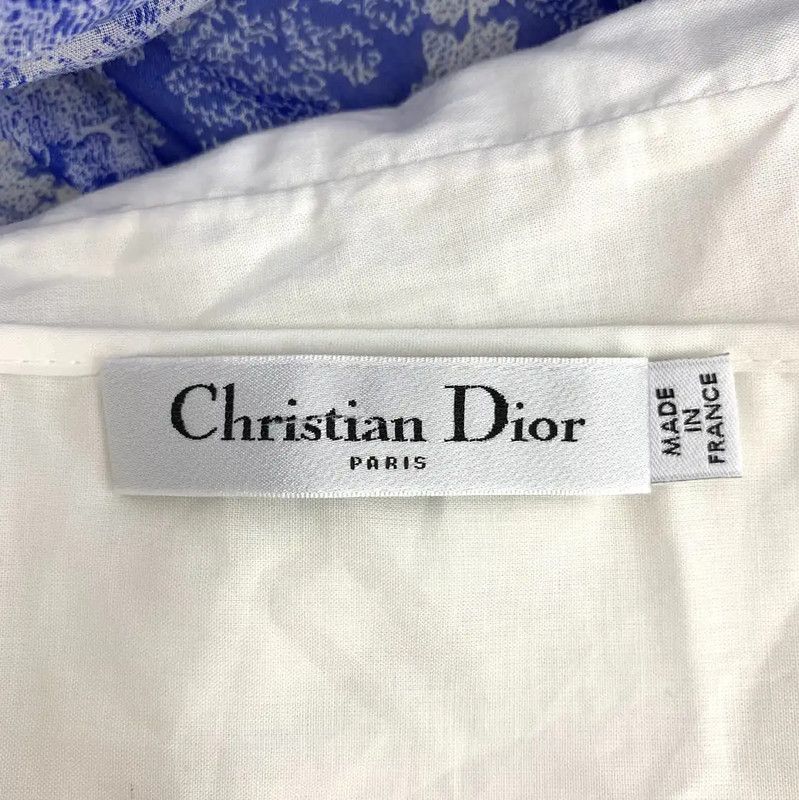 Dior Dior Blue Cotton Women's Dress 0089 Size M / US 6-8 / IT 42-44 - 10 Thumbnail
