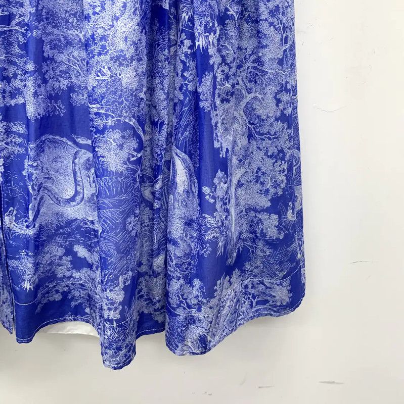 Dior Dior Blue Cotton Women's Dress 0089 Size M / US 6-8 / IT 42-44 - 5 Thumbnail