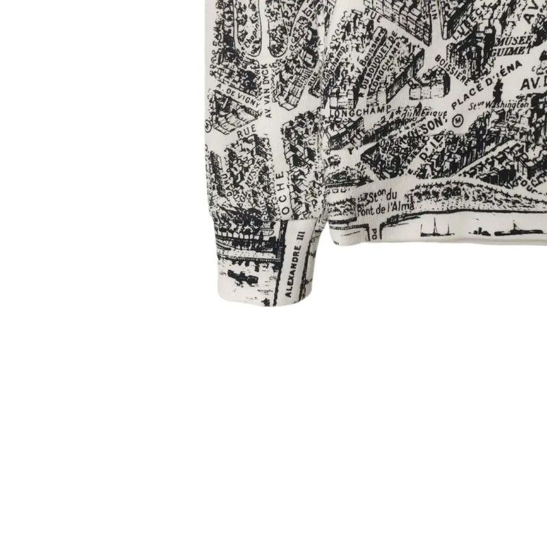 Dior Dior Cotton Map Print Women's Hoodie 0089 Size S / US 4 / IT 40 - 4 Thumbnail