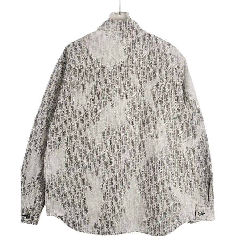 Dior Dior Gray Polyester Women's Shirt 0089 Size L / US 10 / IT 46 - 2 Thumbnail