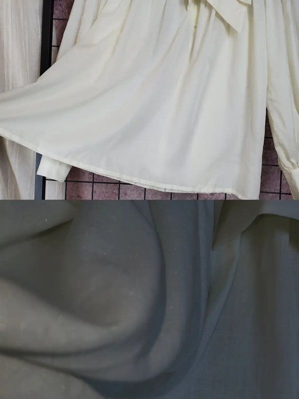 Dior Dior Cream Wool Blend Long Sleeve Blouse 0089 Size M / US 6-8 / IT 42-44 - 6 Thumbnail
