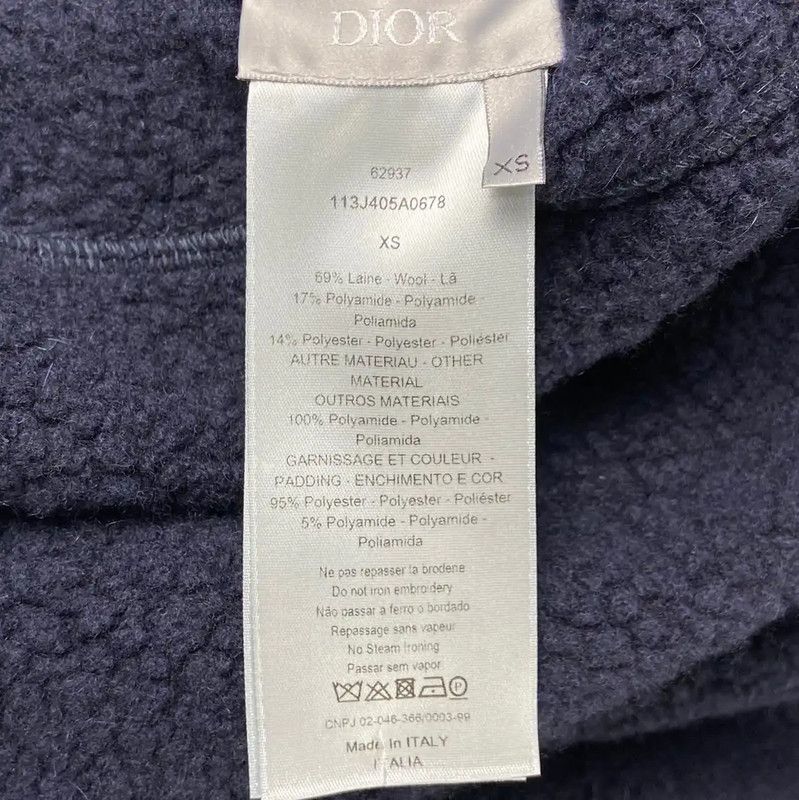 Dior Dior Women's Navy Wool Jacket Size XS 0089 Size XS / US 0-2 / IT 36-38 - 5 Thumbnail