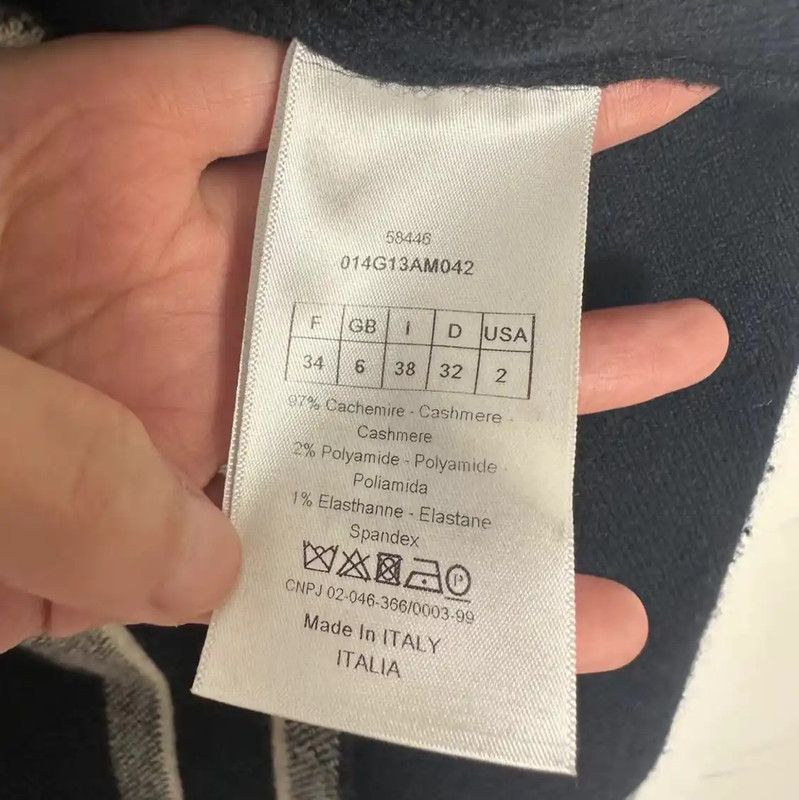 Dior Dior Black Cotton Women’s Cardigan 0089 Size M / US 6-8 / IT 42-44 - 4 Thumbnail