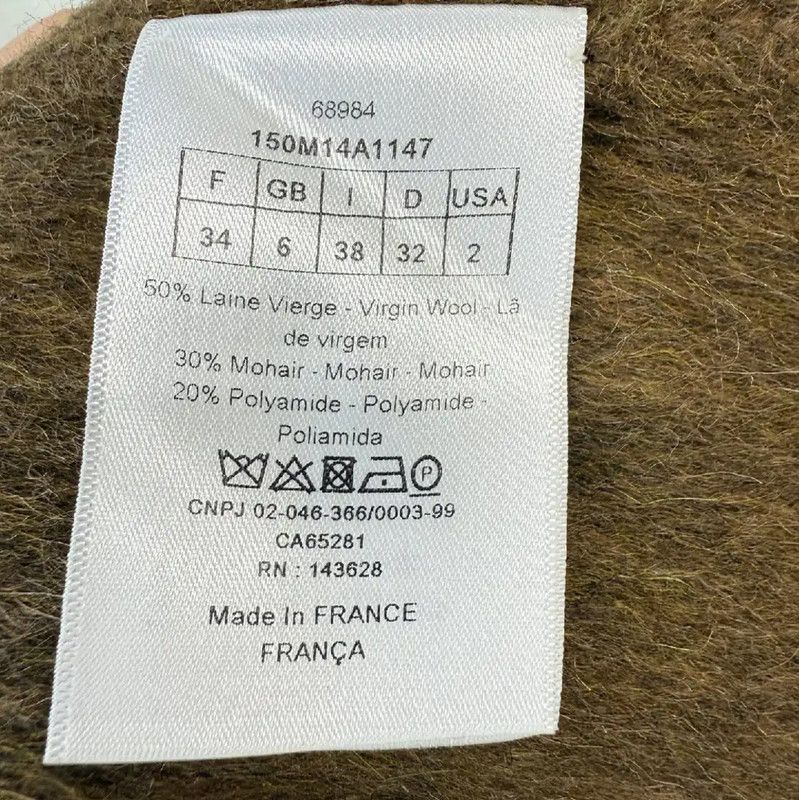Dior Dior Military Green Wool Women's Coat 0089 Size XS / US 0-2 / IT 36-38 - 5 Thumbnail