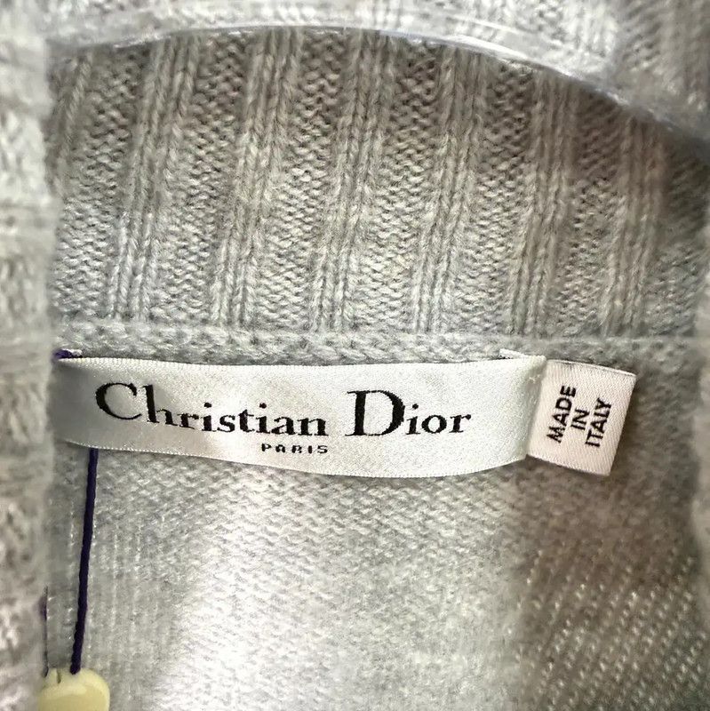 Dior Dior Gray Wool Pullover Sweater for Women 0089 Size S / US 4 / IT 40 - 7 Thumbnail