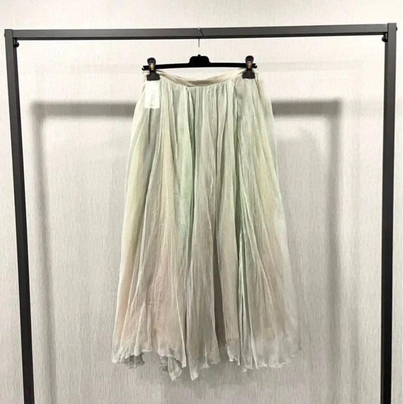 Dior Dior Multi-Color Silk Maxi Skirt 0089 Size 36" / US 14 / IT 50 - 2 Thumbnail