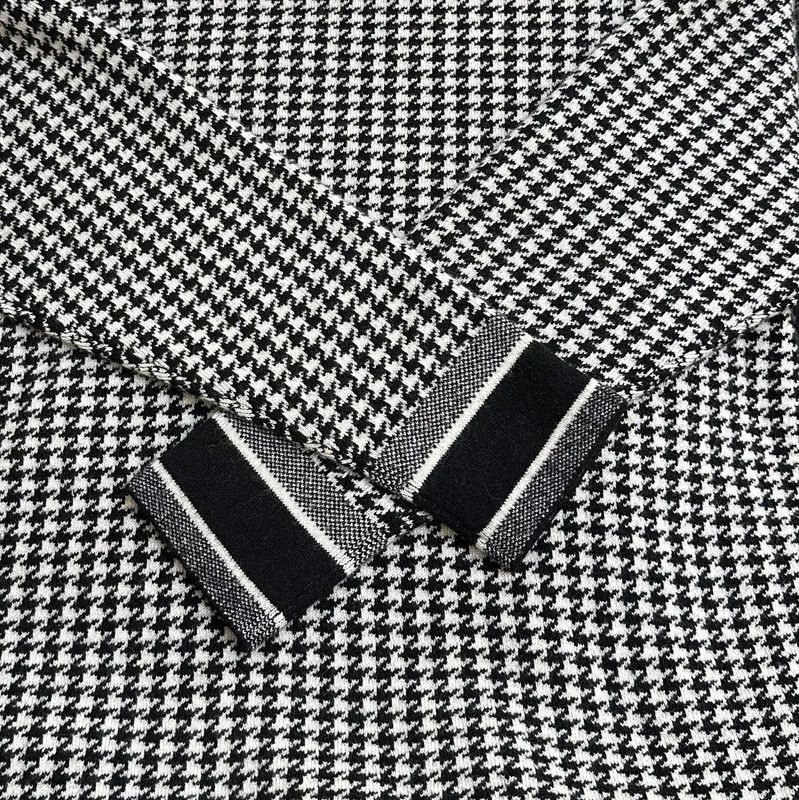 Dior Dior Black Cashmere Houndstooth Long Sleeve Sweater 0089 Size S / US 4 / IT 40 - 6 Thumbnail