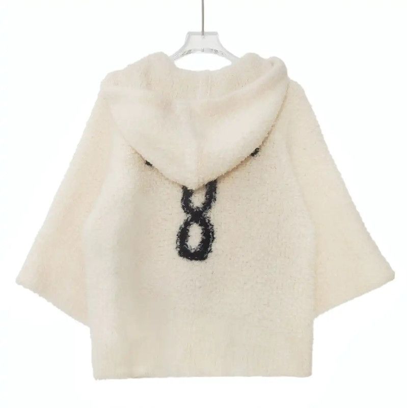 Dior Dior Wool Blend Women's Cardigan in White 0089 Size M / US 6-8 / IT 42-44 - 2 Thumbnail