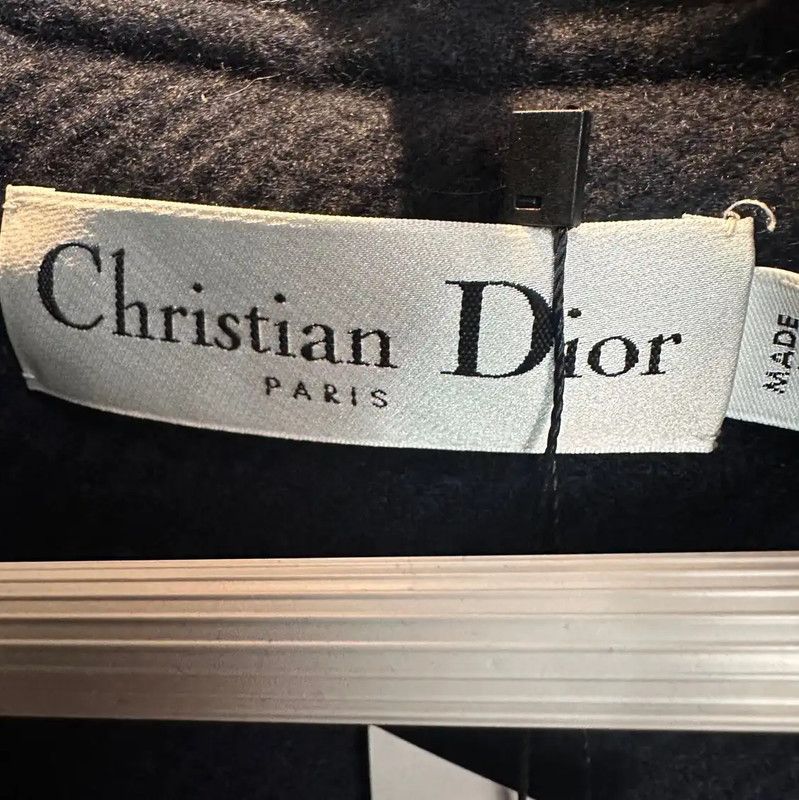 Dior Dior Navy Wool Women's Oversized Coat 0089 Size XL / US 12-14 / IT 48-50 - 4 Thumbnail