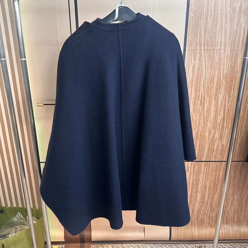 Dior Dior Navy Wool Women's Oversized Coat 0089 Size XL / US 12-14 / IT 48-50 - 2 Thumbnail