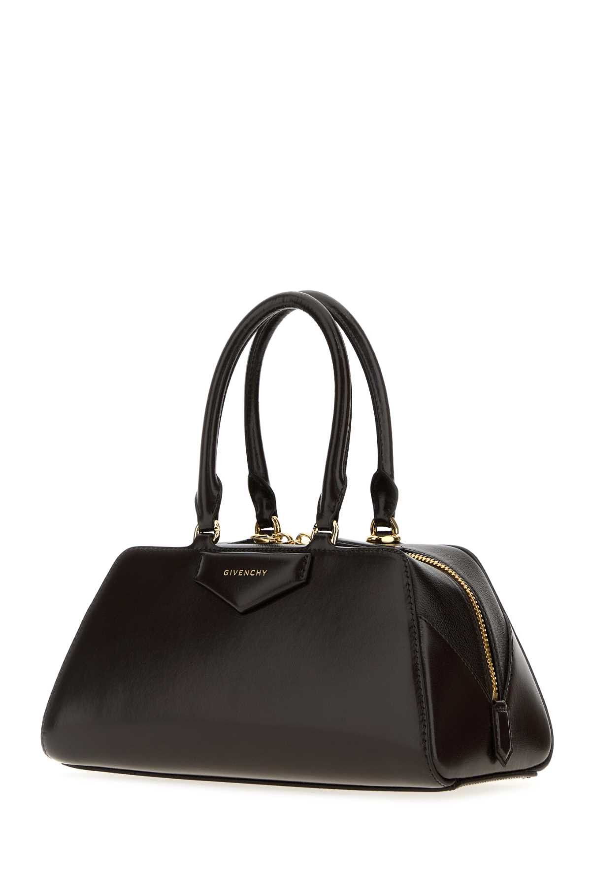 Givenchy Chocolate Leather Small Antigona Handbag Size ONE SIZE - 2 Thumbnail