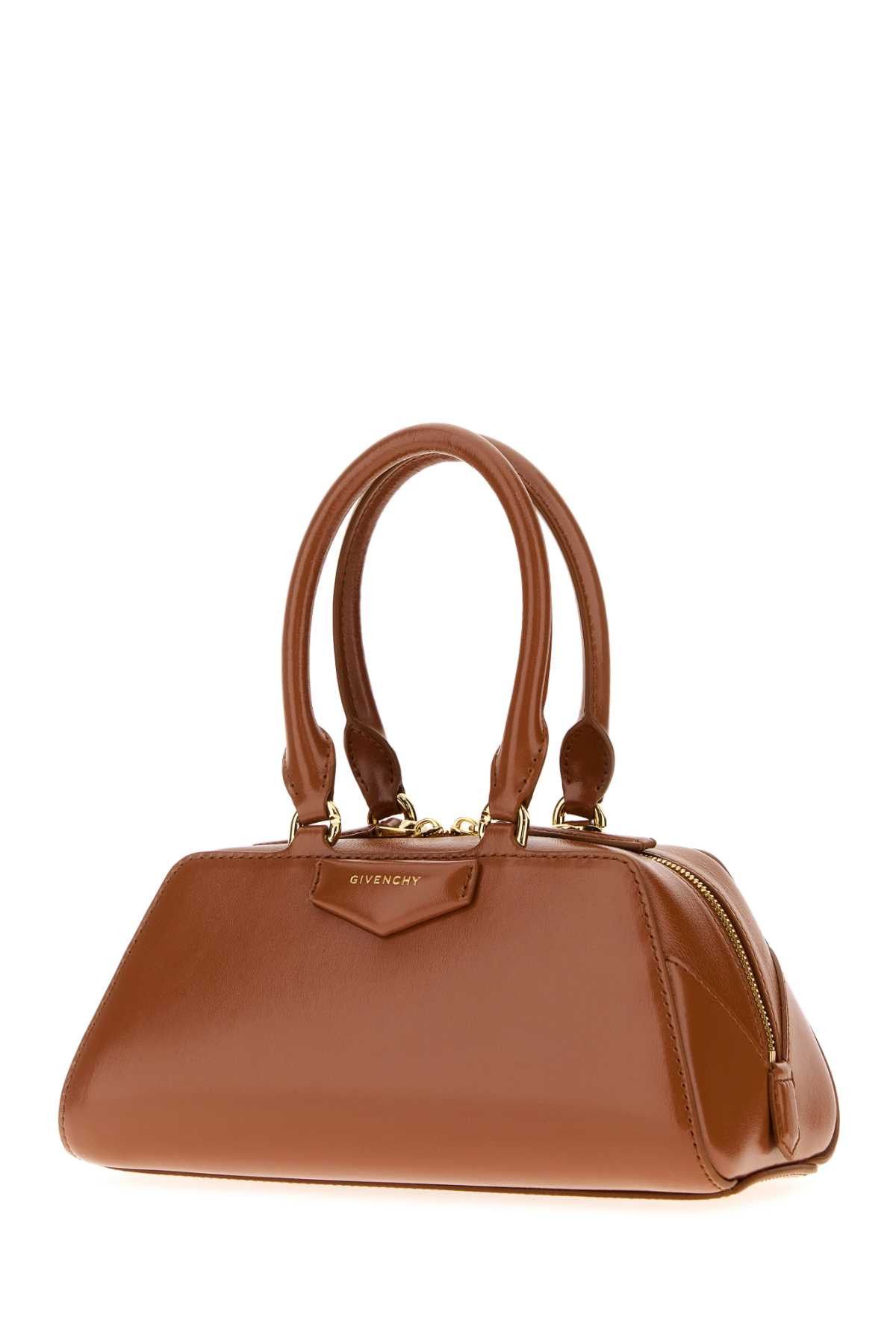 Givenchy Caramel Leather Mini Antigona Handbag Size ONE SIZE - 2 Thumbnail
