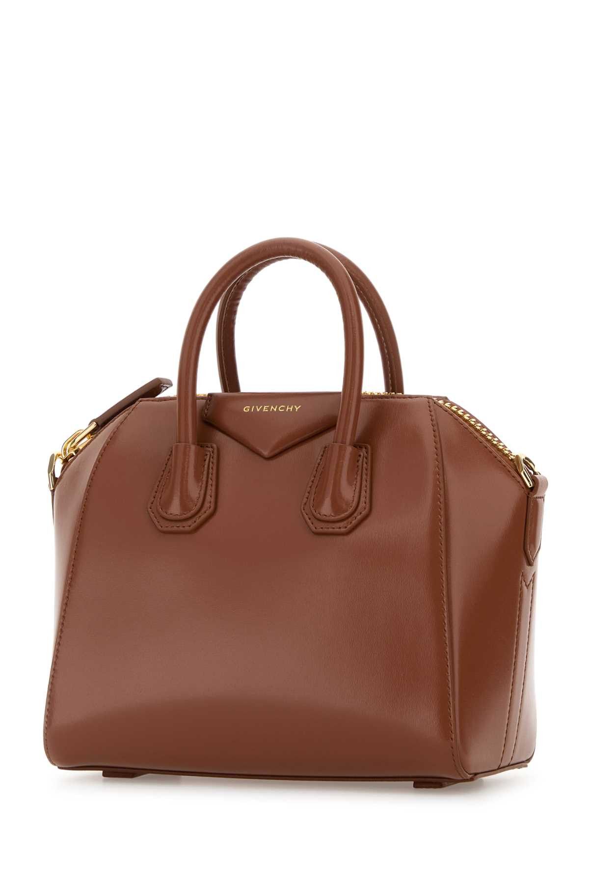 Givenchy Caramel Leather Mini Antigona Handbag Size ONE SIZE - 2 Thumbnail
