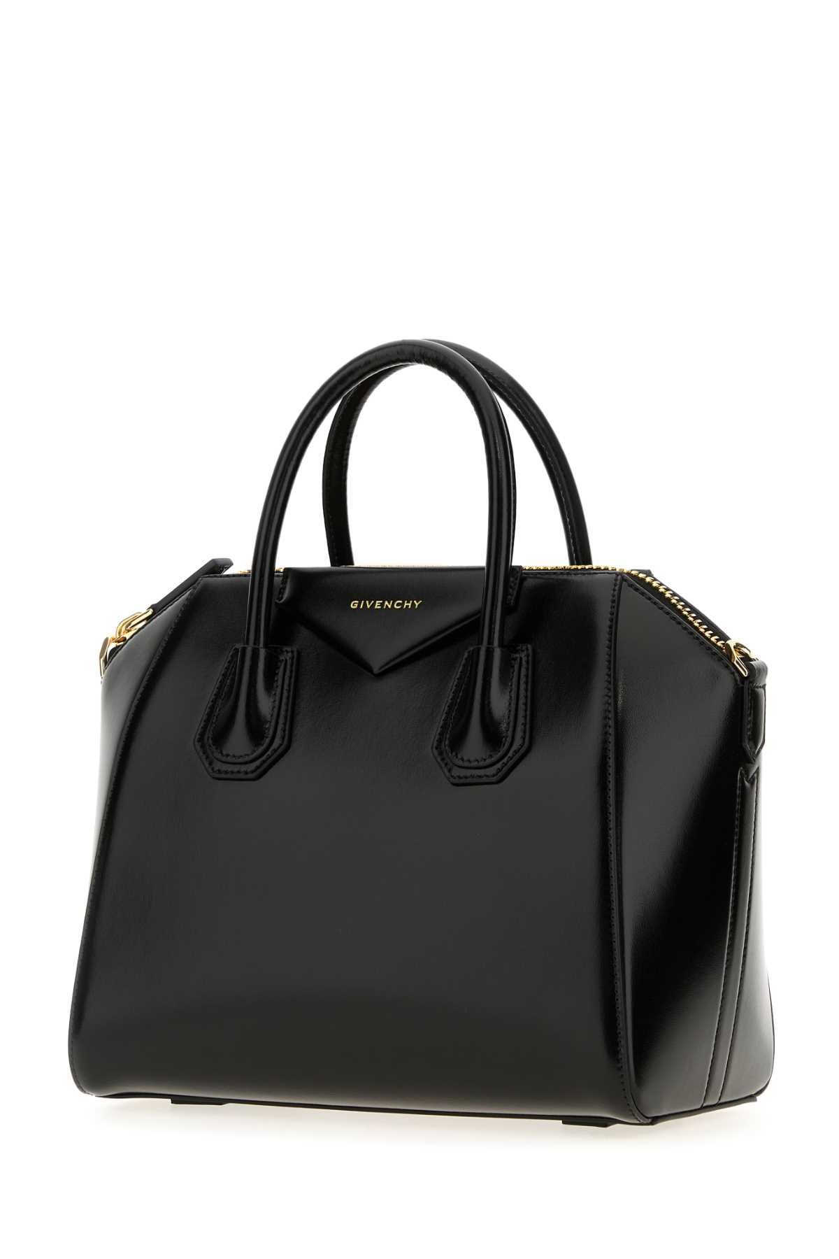 Givenchy Black Leather Small Antigona Handbag Size ONE SIZE - 2 Thumbnail