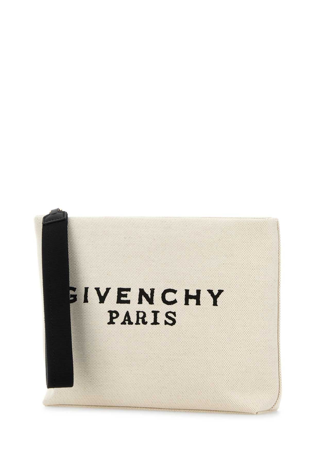 Givenchy Ivory Canvas Pouch Size ONE SIZE - 2 Thumbnail