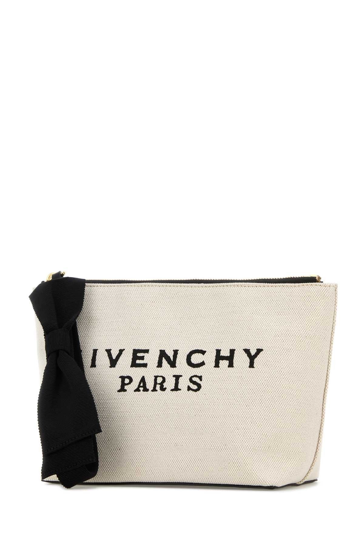 Givenchy Ivory Canvas Pouch Size ONE SIZE - 2 Thumbnail