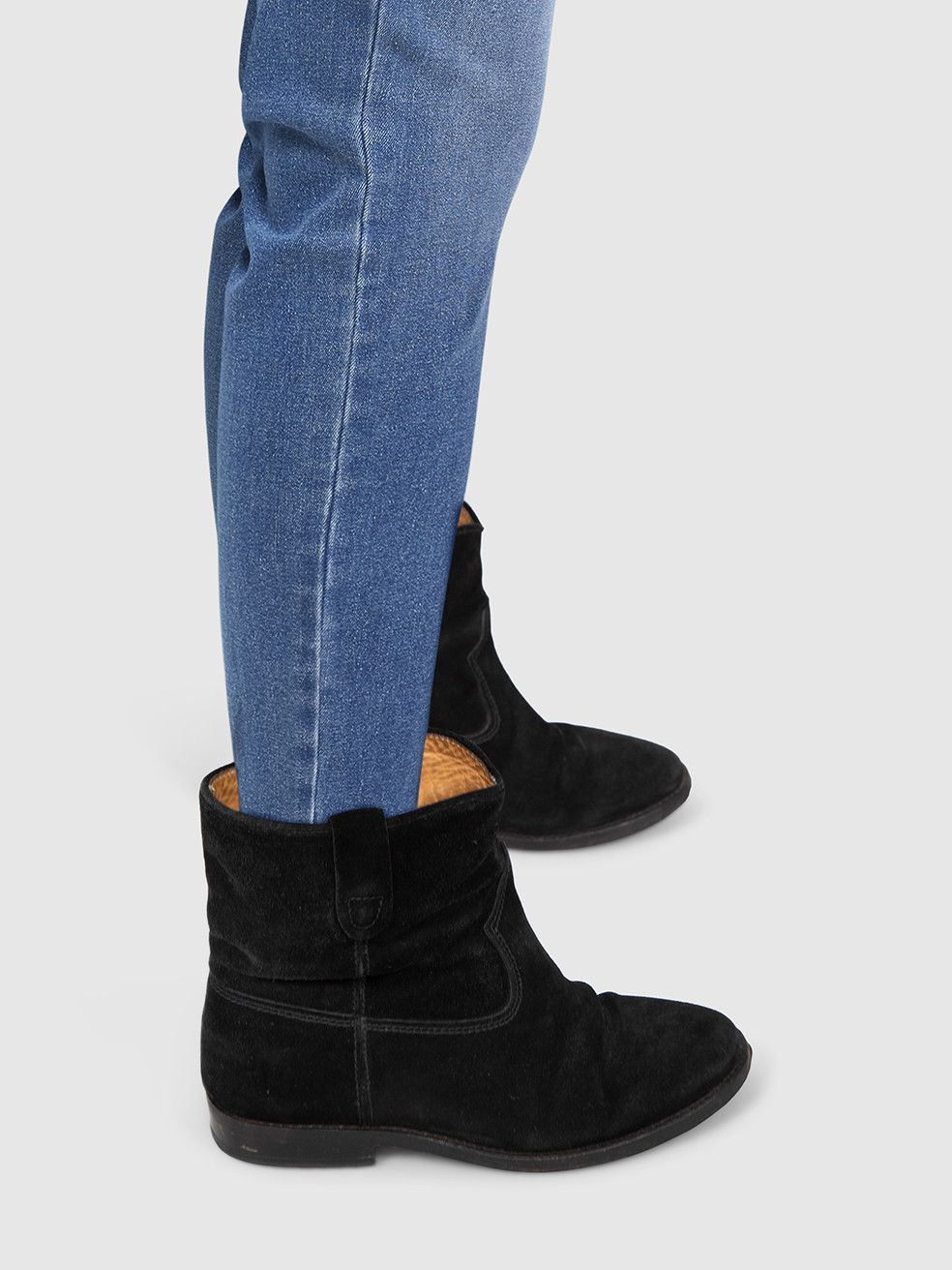 Isabel Marant Isabel Marant Étoile Black Suede Ankle Cowboy Boots Size US 6 / IT 36 - 2 Thumbnail
