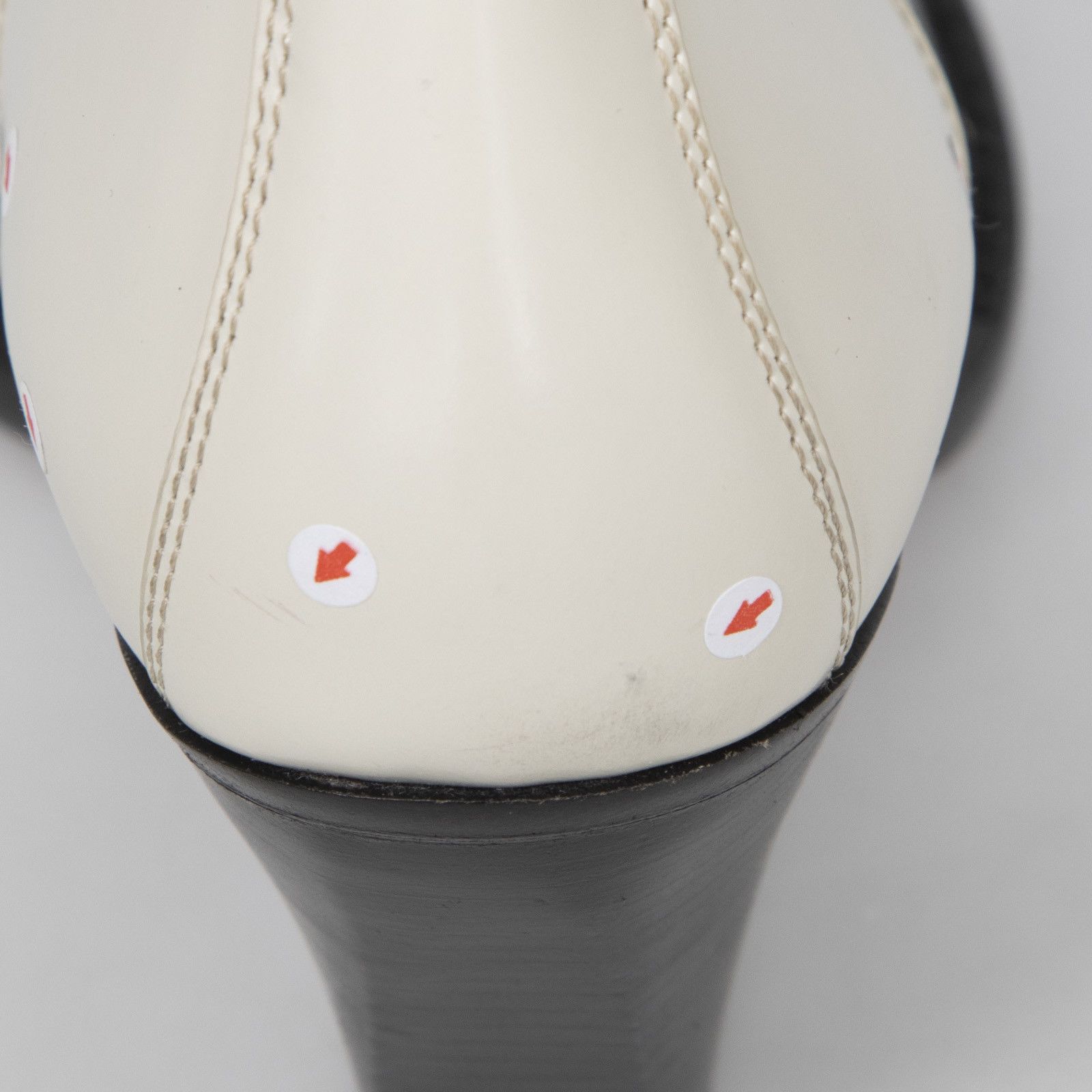 Bottega Veneta White Leather Ankle Cut Out Boots Size US 7 / IT 37 - 19 Thumbnail