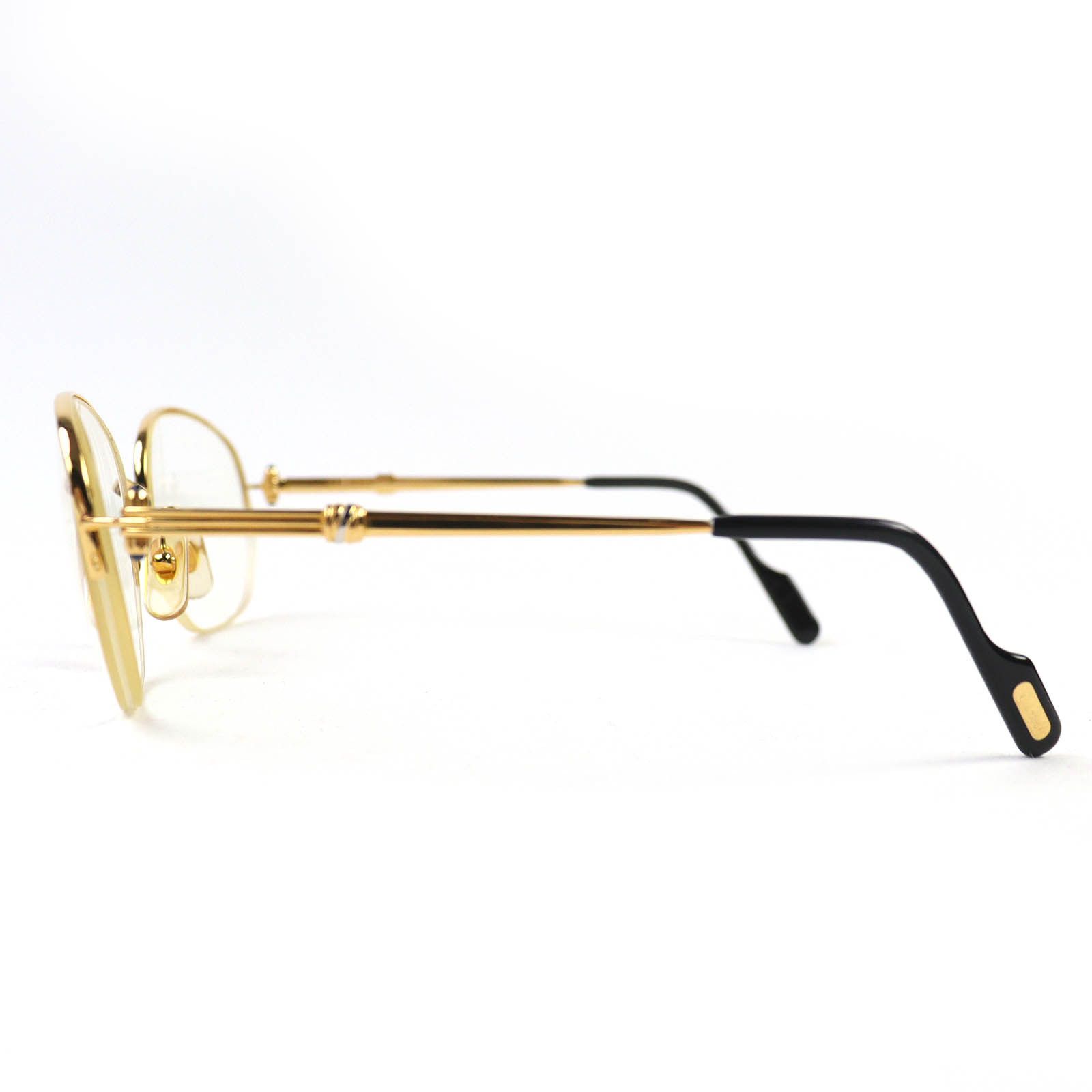 Cartier Cartier Cartier Trinity Half Rim Glasses Metal Glasses DUTY FREE for USA Size ONE SIZE - 3 Thumbnail