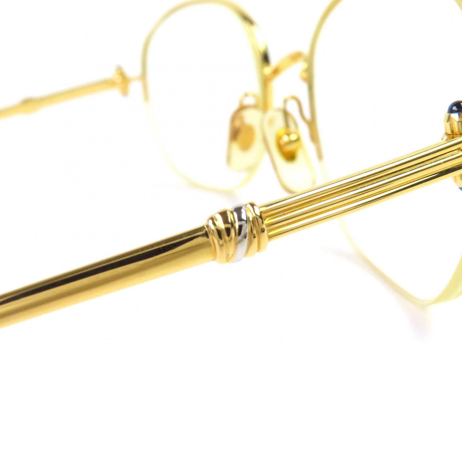 Cartier Cartier Cartier Trinity Half Rim Glasses Metal Glasses DUTY FREE for USA Size ONE SIZE - 7 Thumbnail